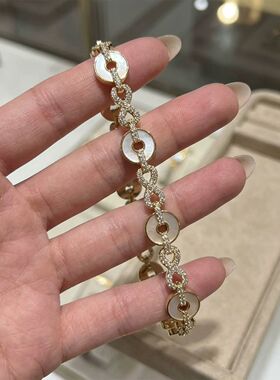 法式复古甜甜圈手链锆石无限符号轻奢小众高级感百搭精致女士手饰