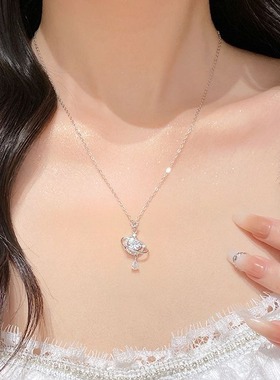 环星绕月项链女小众轻奢送女友闺蜜生日礼物2025新款爆款