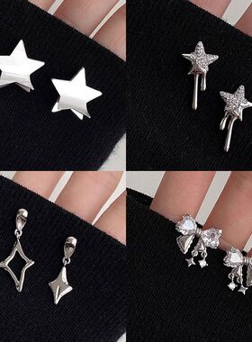原创五角星耳钉女小众设计高级感简约气质欧美金色耳环夏独特耳饰