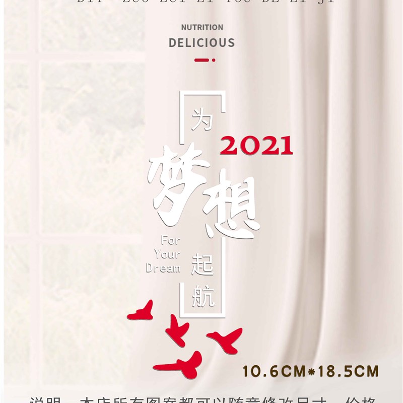 定柯是热白色为梦想起航 2021d图案制式红转印耐水洗