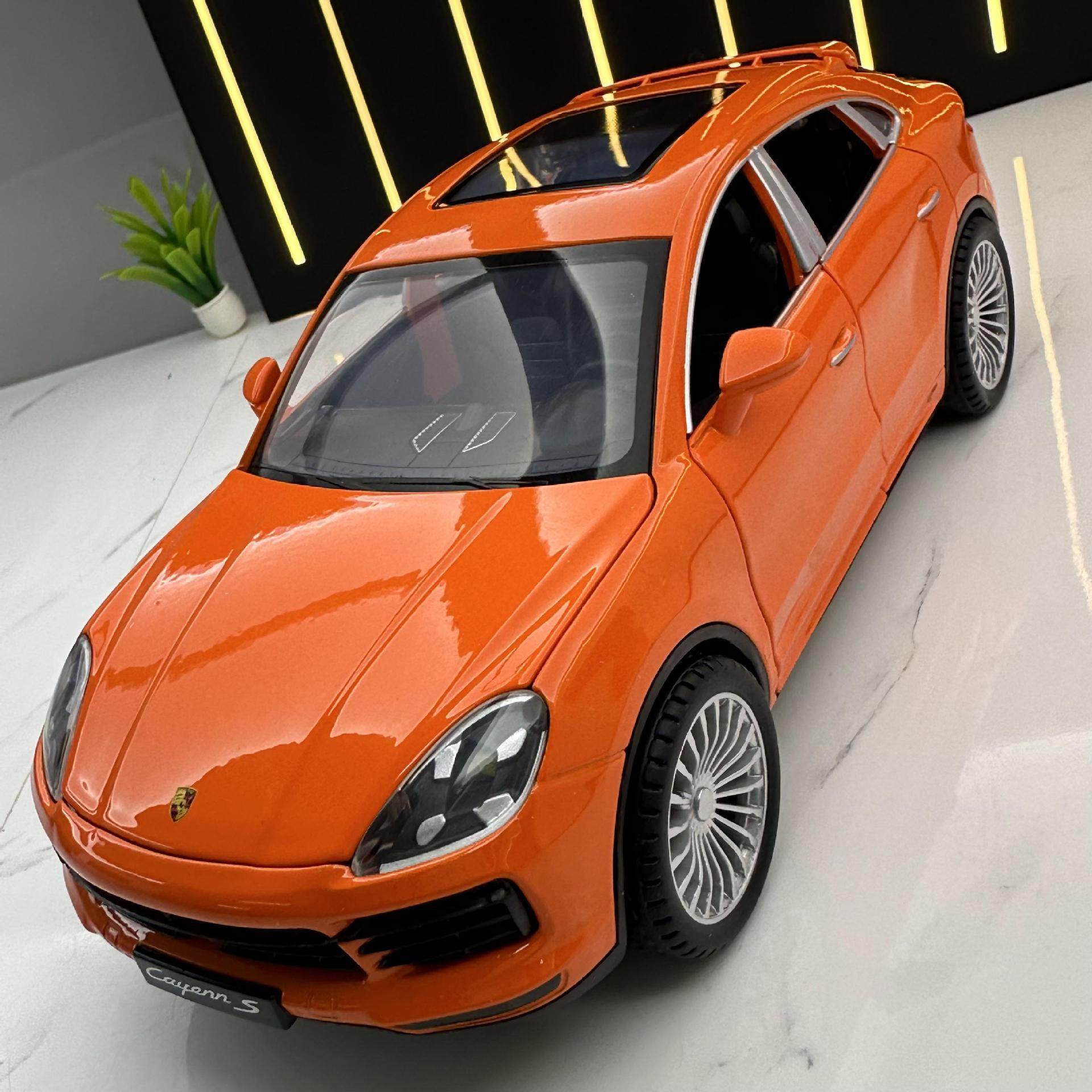 1:24保时捷卡宴仿真合金车模越野车suv儿童男孩玩具汽车模型摆件