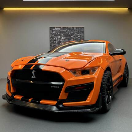 超大号1:18福特野马仿真跑车汽车模型合金摆件儿童玩具车男孩收藏