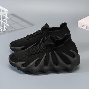 爹飞织八爪鱼椰鞋 女韩版 百搭老袜鞋 夏季 休闲鞋 新子款 子运动鞋 女鞋