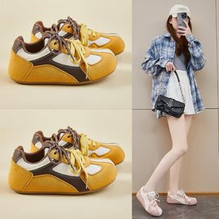 韩版新2款复德训小白鞋古女厚205春季生底增高休闲街拍学05