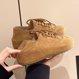 古勃肯鞋复女025年秋季2新款百搭休鞋闲平底德训软底人豆豆懒单鞋