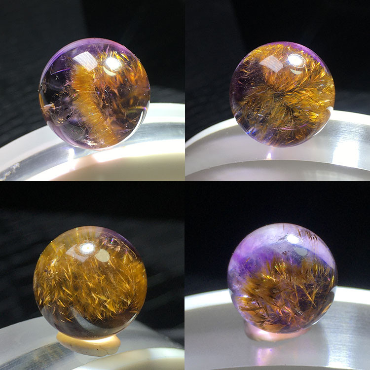 天然水晶紫钛晶单珠原石打磨圆形紫钛晶小球饰品可diy吊坠手链,饰品/流行首饰/时尚饰品新,DIY配件,淘宝优惠券,粉丝福利购,淘宝优惠卷