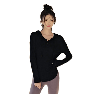 Ackdcs瑜伽服女2026新款专业运动跑步宽松速干衣长袖健身上衣套装