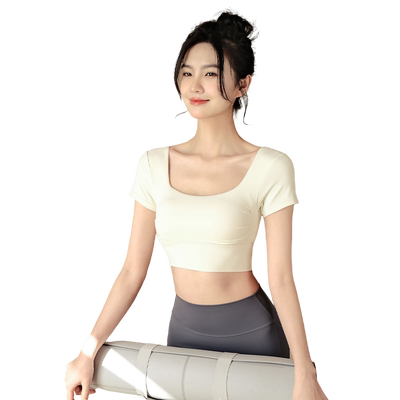 Ackdcs带胸垫瑜伽上衣女运动内衣