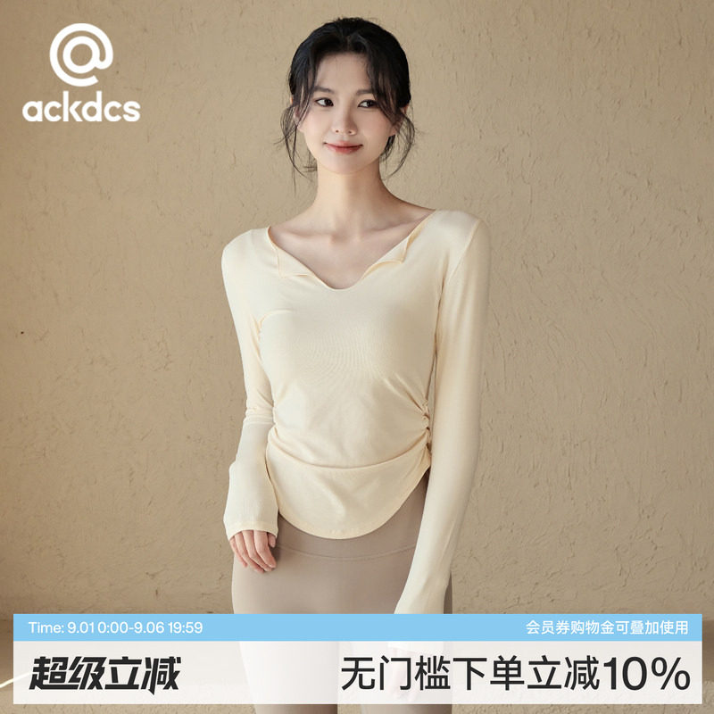 Ackdcs瑜伽服长袖女显瘦运动上衣图片