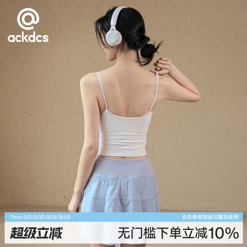 Ackdcs带胸垫瑜伽吊带背心女外穿普拉提健身文胸专业跑步运动内衣图片