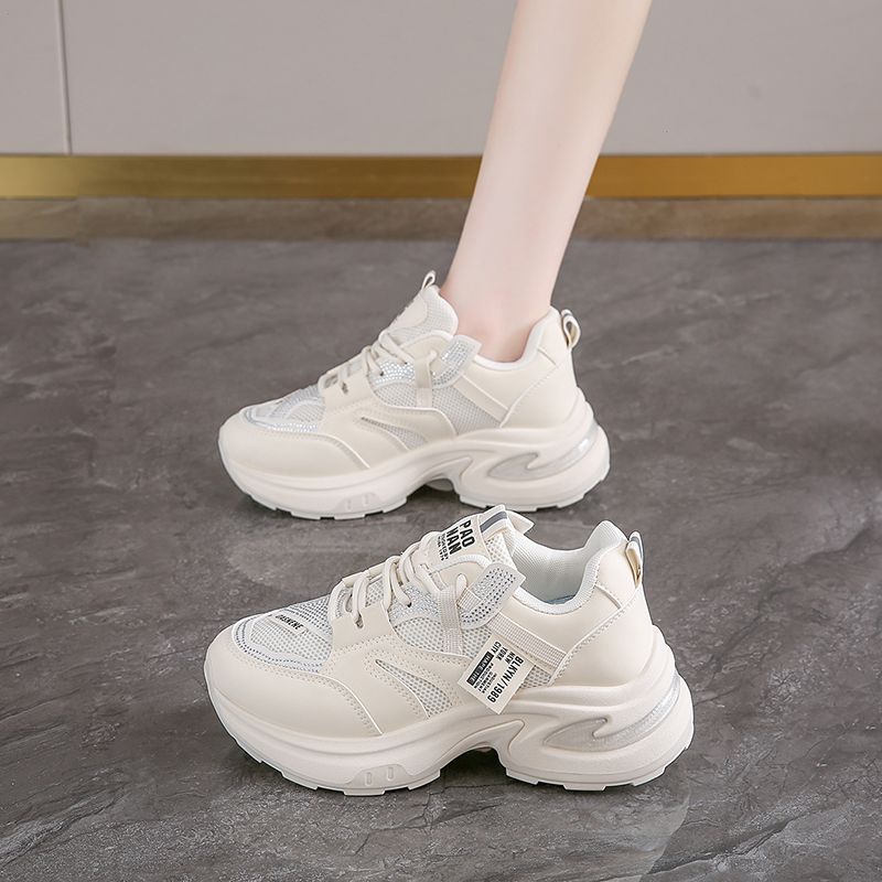 专柜处理撤柜显脚小厚底老爹鞋女春秋新款网面时尚休闲运动鞋