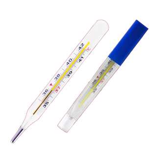 大号老式水银体温计腋下玻璃温度计大刻度内标式发烧探热针家用