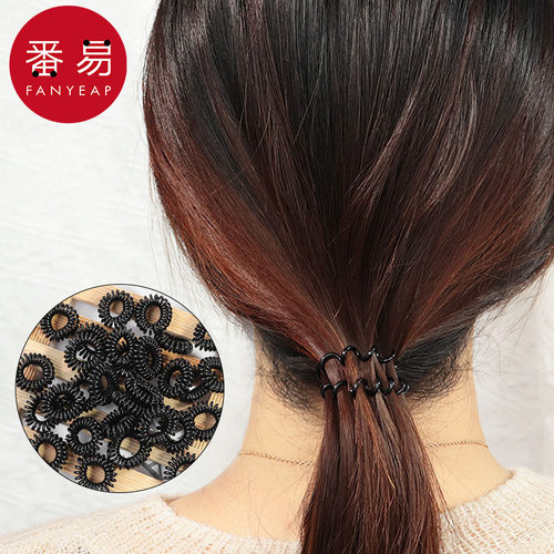 10Y5Y发圈/电话线AA1sq801-扎头发气质无痕头绳简约网红小号森系