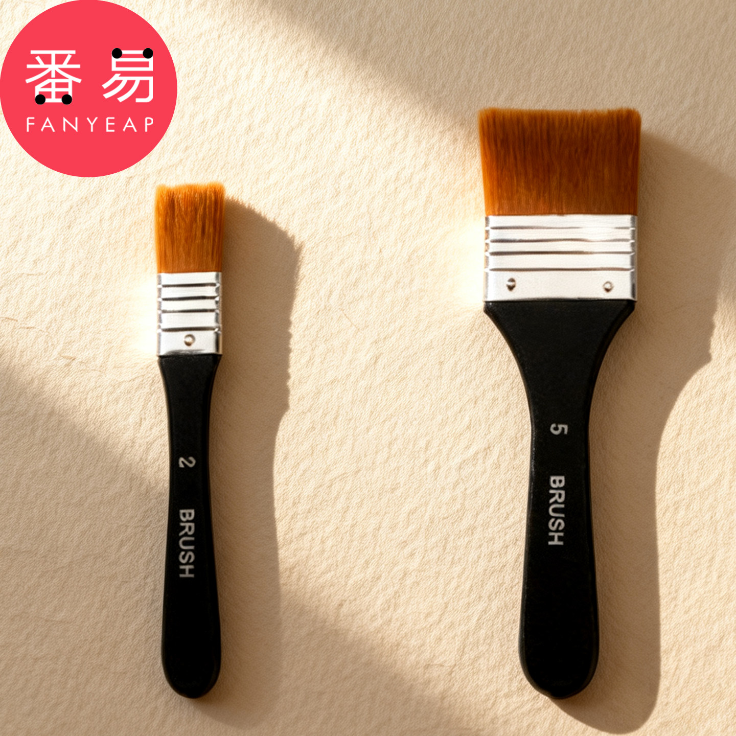 水粉笔E1pn008-油漆画笔刷子油画肌理材料排刷绘颜料刷笔美术用图片
