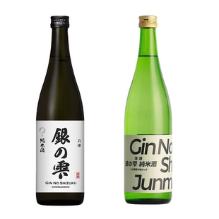 银雫 纯米酒 组合装（和歌山绿瓶720ml+兵库黑瓶720ml）