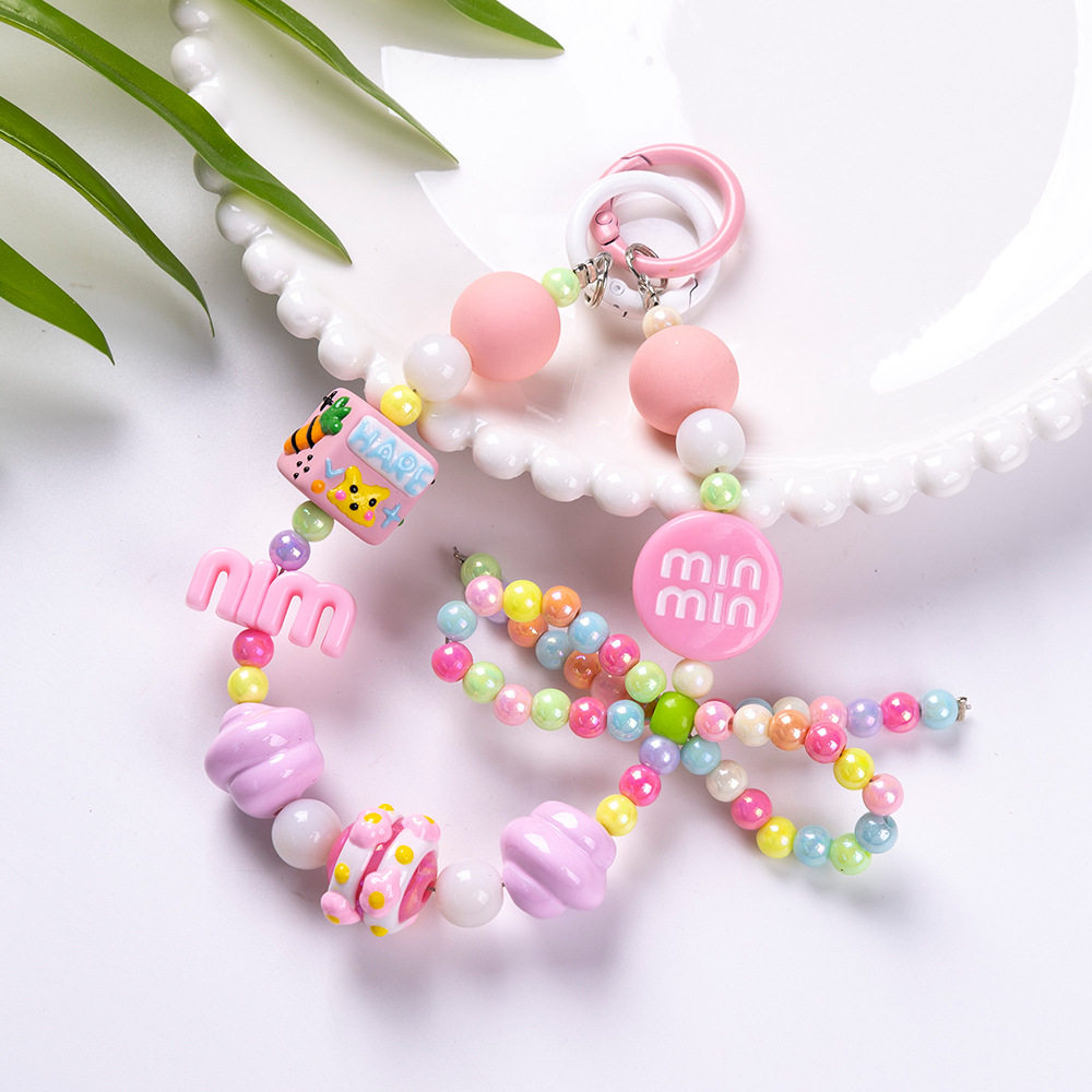 糖果色手机壳挂绳串珠手机链钥匙扣挂件钥匙扣耳机套包装饰,3C数码配件,手机挂件/手机链,淘宝优惠券,粉丝福利购,淘宝优惠卷