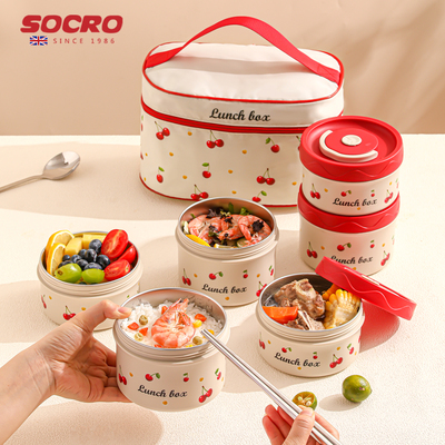 保温饭盒316L不锈钢保温桶上班族小学生专用可微波炉加热便当餐盒