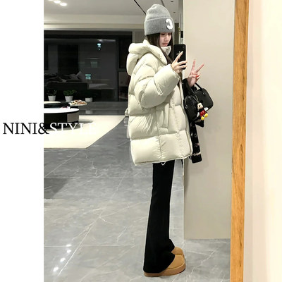 黑色加绒加厚微喇牛仔裤