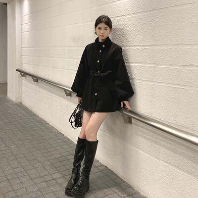 bule蓝色星球韩系立领毛