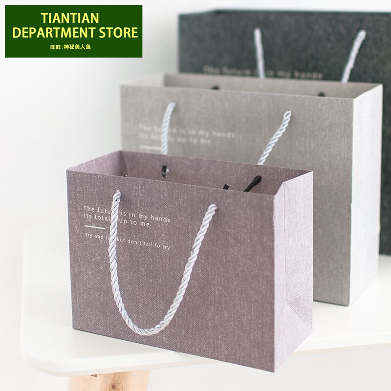 business gift bag festival gift paper carrier bag vintage