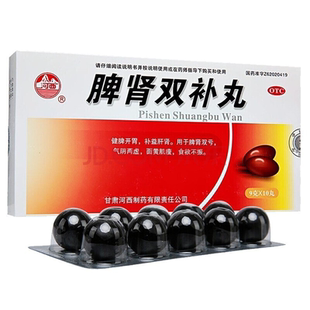 河西 脾肾双补丸9g*10丸 气阴两虚 面黄肌瘦 食欲不振 补益肝肾