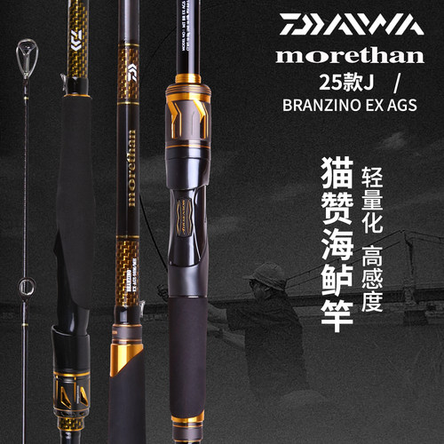 DAIWA达亿瓦 新款MORETHAN BRANZINO EX AGS猫赞海鲈竿路亚竿日本