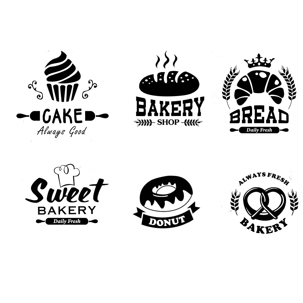 西饼屋蛋糕甜品店面包房烘焙坊创意橱窗玻璃贴标识背景墙装饰画