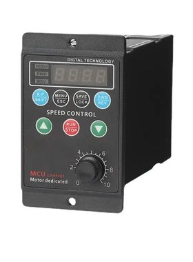 AC220小型简易三相电机矢量变频精密调速电子控制器T13-750W-12-H