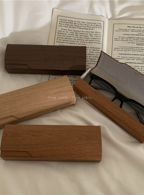 ins眼镜盒便携抗压防摔学生上班通用男女高级感太阳墨镜收纳镜盒