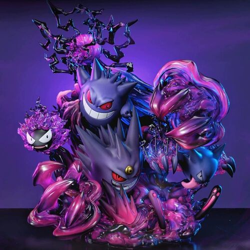 现货幻想屋耿鬼家族影子球进化组宠物精灵动漫礼品gk手办超大摆件