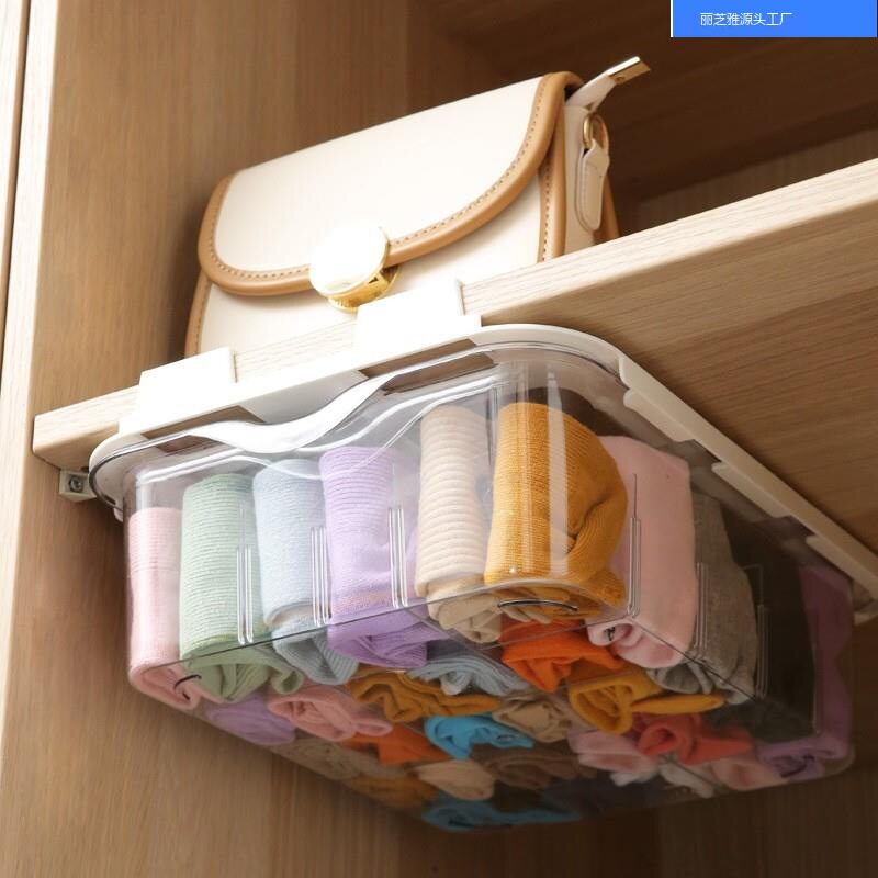 内衣收纳盒衣柜整理内裤袜子悬挂式挂袋柜子分层架卧室家用壁