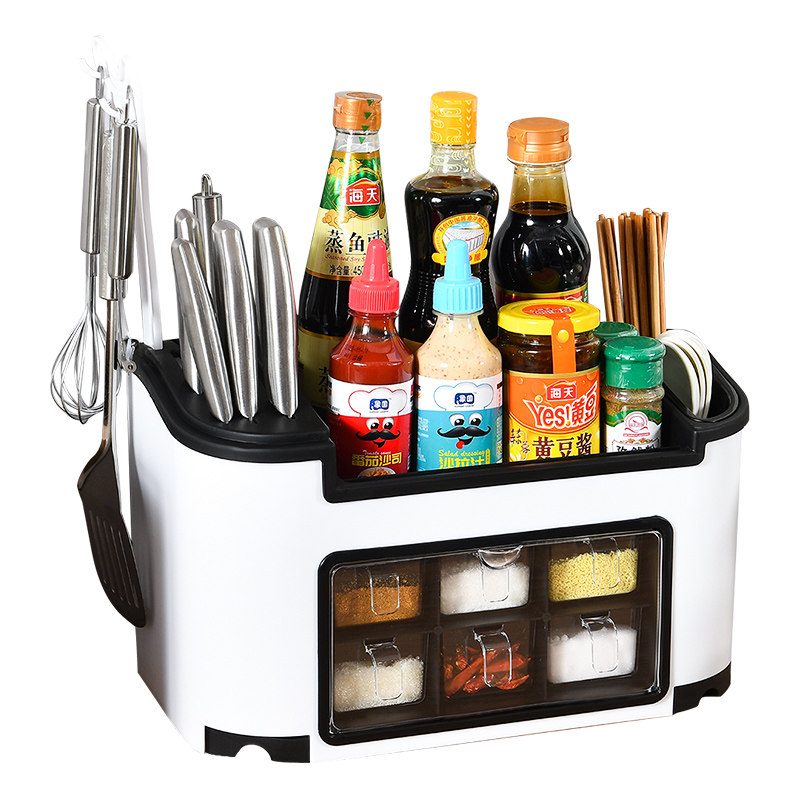 多功能调味盒家用厨房用品调味罐置物架组合套装调味料收纳盒,厨房/烹饪用具,调味瓶罐/调料研磨器,淘宝优惠券,粉丝福利购,淘宝优惠卷