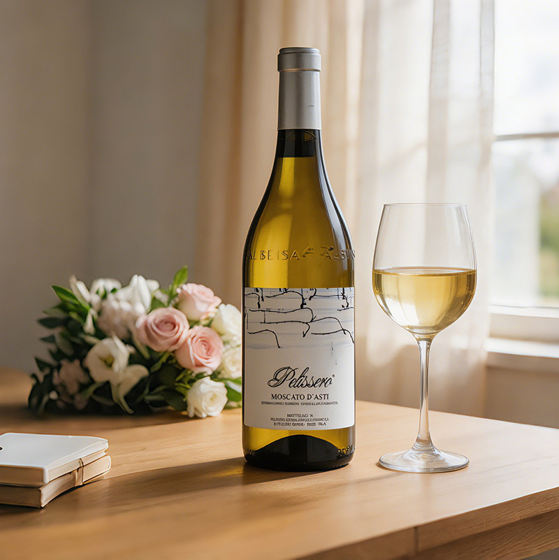 潘丽赛罗低醇起泡葡萄酒Pelissero Moscato d'Asti意大利进口甜酒