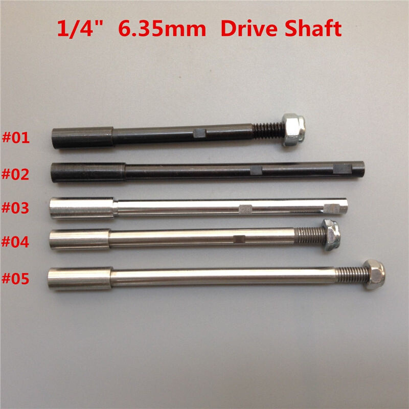 6.35mm(1/4)硬轴头不锈钢硬轴黑色钢硬轴汽油船硬轴头