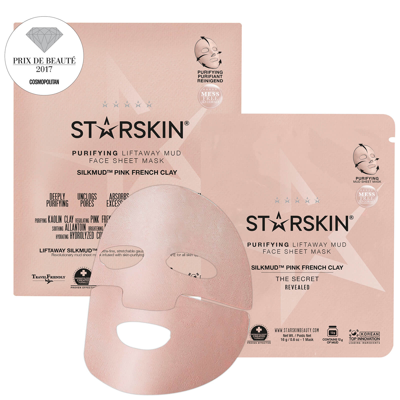 STARSKIN SILKMUD™ 法国粉红矿泥净化提拉面膜 洗护清洁剂/卫生巾/纸/香薰 面膜 原图主图