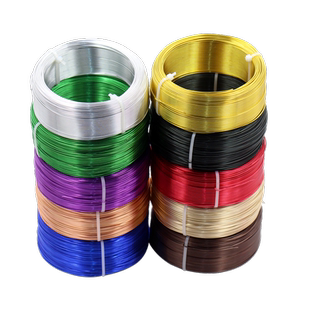 1mm圆铝线细软丝0.6/0.7diy学生手工制作材料发财幸福树摆件饰品