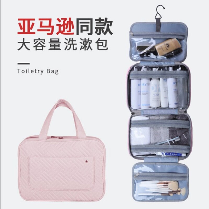 旅行防水大号手提四折叠干湿分离洗漱包男款化妆收纳包