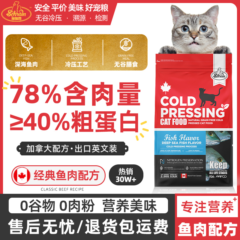 加拿大全期貓糧施瑞恩無谷貓糧
