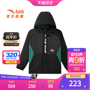 安踏儿童男大童中长羽绒服2025春季 舒适保暖中大童运动羽绒服 新款