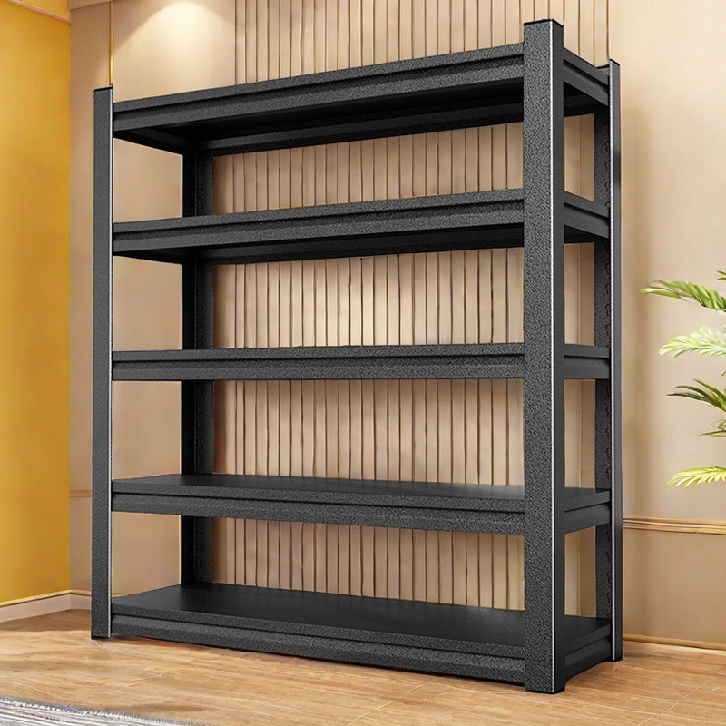 速发家用置物架钢制货架落间多层收纳架客厅杂物地整理架储下室地