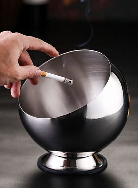 速发不锈钢烟高缸log烟创意酒吧Vo缸多功能网吧灰颜值防风烟盅