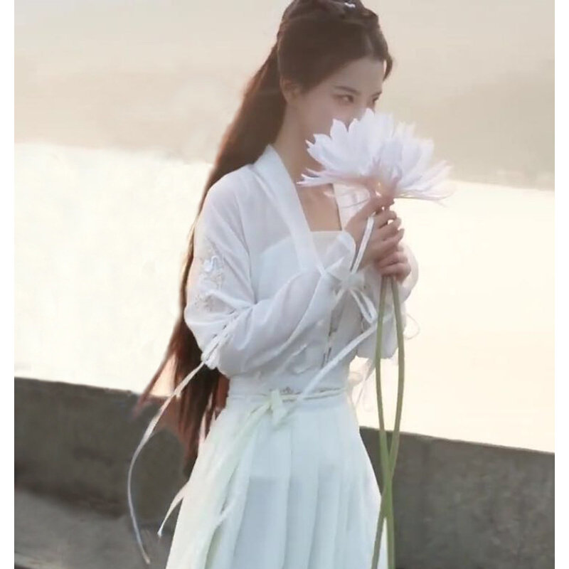 速发昙花长杆古风拍照摄影假花神明少女汉服手拿道具莲彼岸花梅花