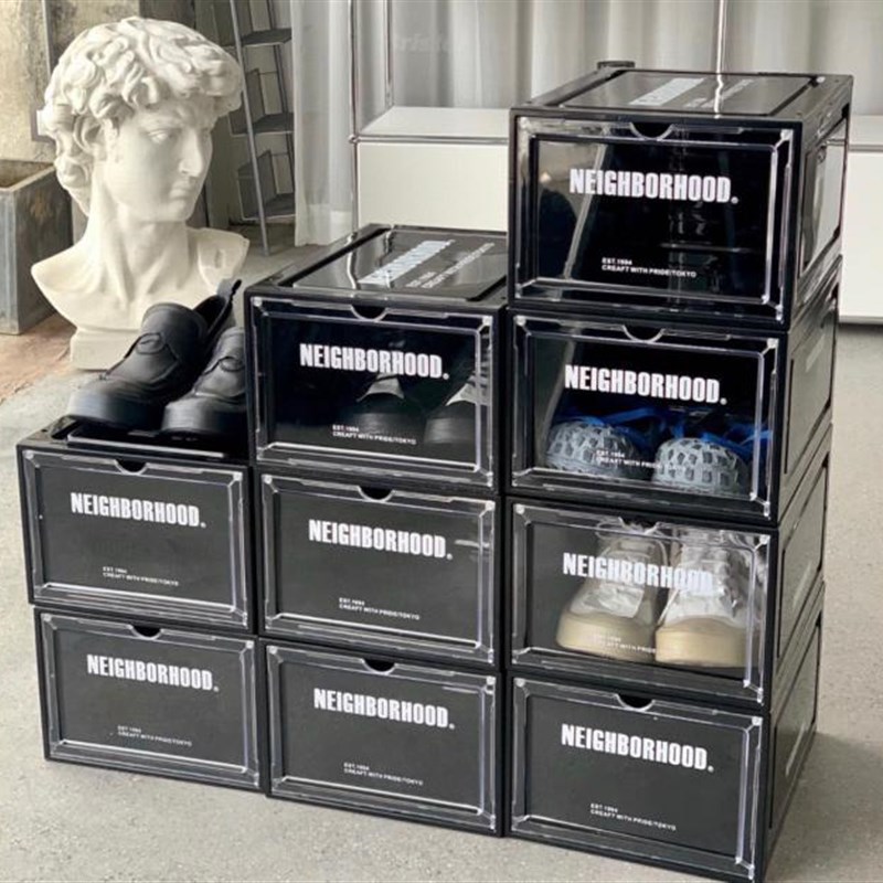 速发现货  CI / P-SGER S AKER塑料黑色鞋盒收纳盒