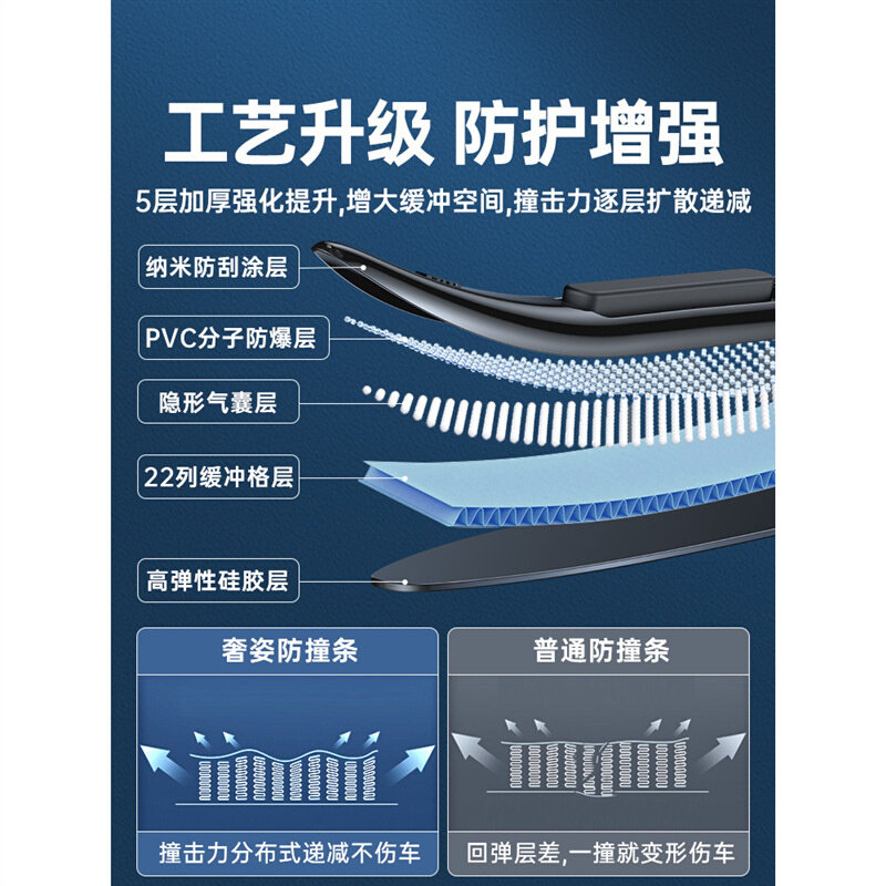 速发车门防撞条汽车车贴汽车门胶条后视镜贴保险杠门边保护垫高档