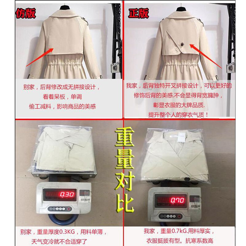 高货单里/加棉短款风衣女小个子150cm2024春秋韩版宽松气质工装外