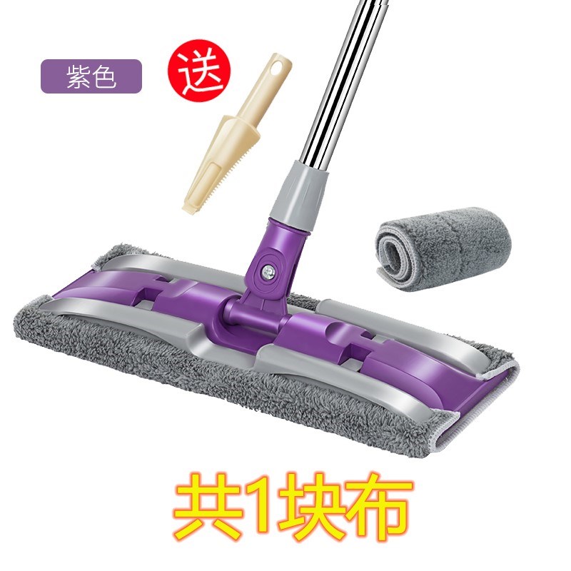 速发2换用客厅把砖拖把可拆6布夹固式免手洗托帕平板扦瓷厕所拖墙