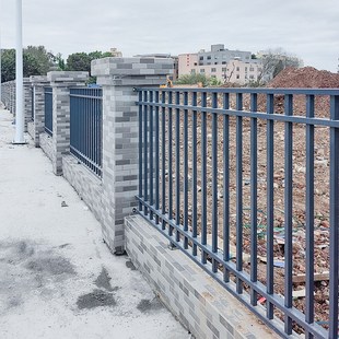 速发围墙护栏铁艺围栏院子别墅学校栅院围钢外围锌栏小院倒刺庭栏