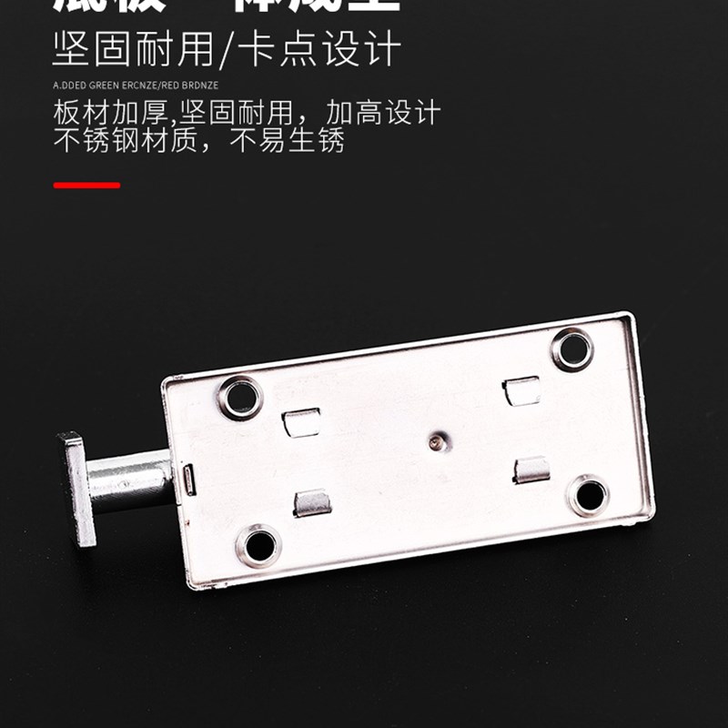 速发不锈钢自动弹簧插销卫生间门栓锁扣明装木门门扣防盗搭扣老式