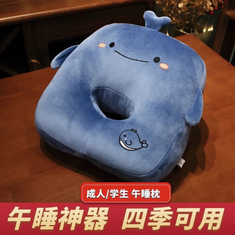 速发午神枕头抱枕生睡觉桌上办公室儿童趴睡小枕学生午休睡器夏趴