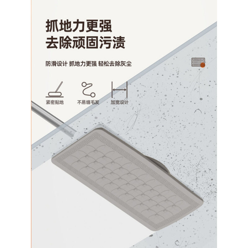 速发EU89夹布大拖把平板大号家用一拖净瓷砖地板夹抹布夹纸2022新